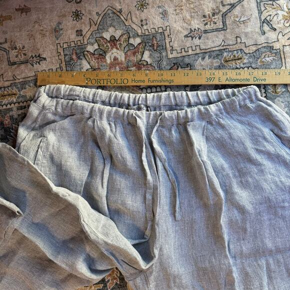 Ivan Grundahl Linen Barrel Leg Oversized Pants Artsy Comfy Loose fit Bottoms 38 - Picture 8 of 11